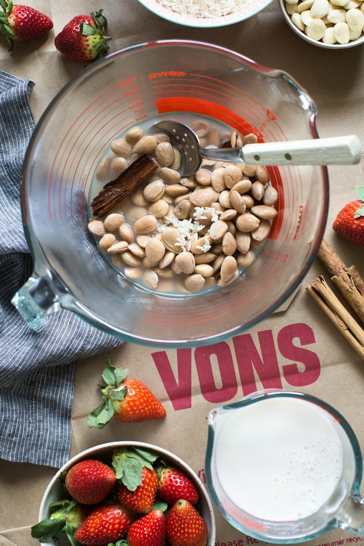 Soaking Almonds and Rice