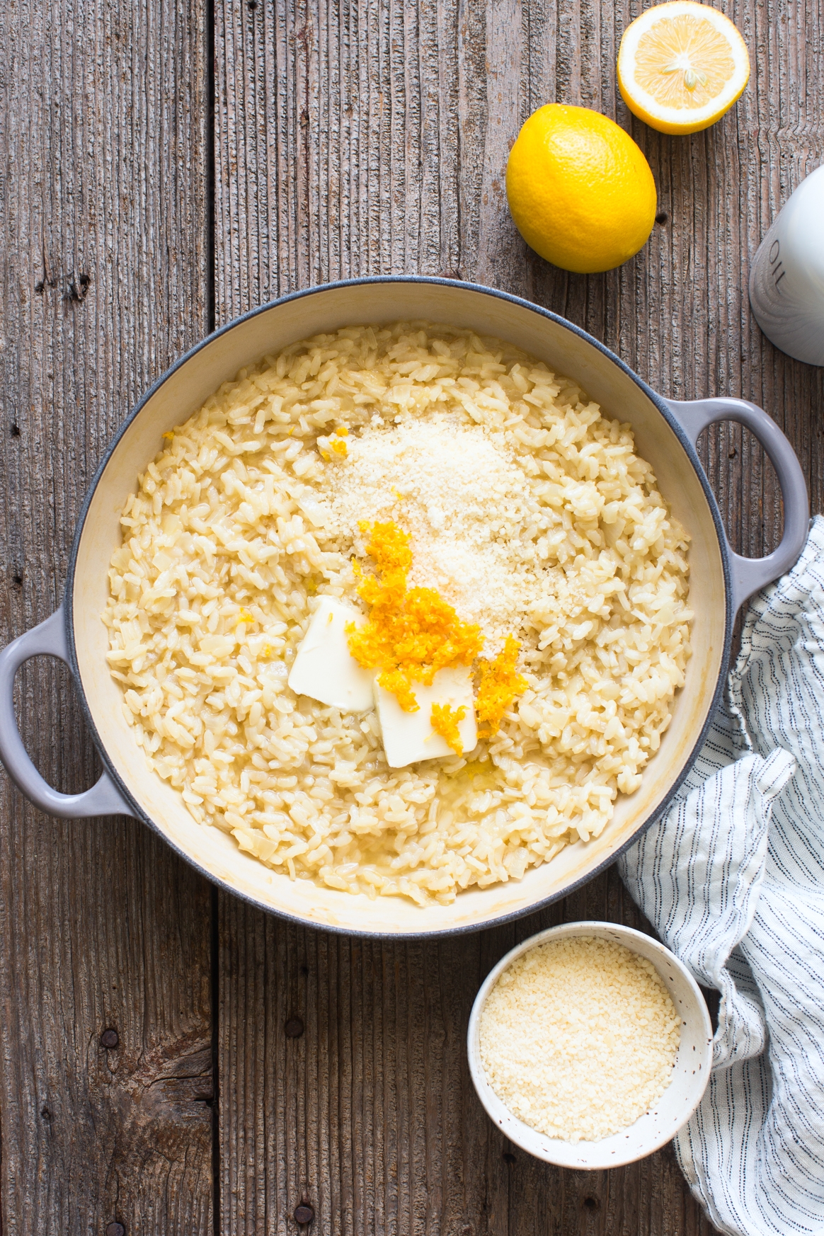 Making Meyer Lemon Risotto