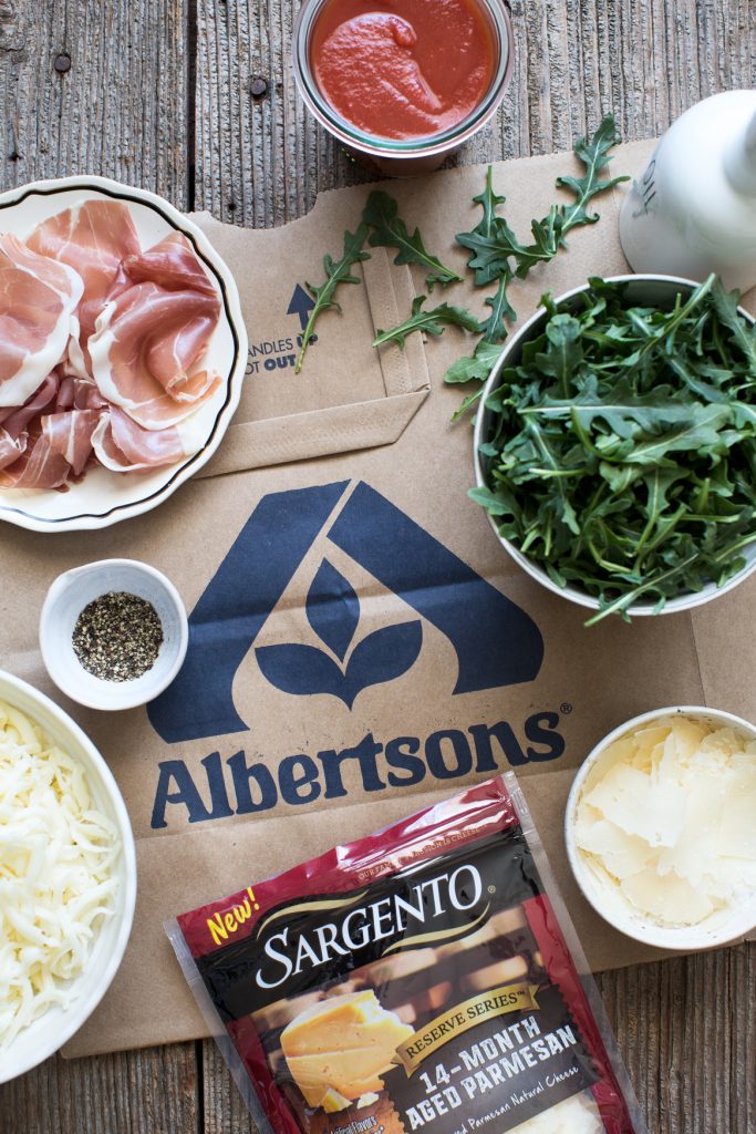 Arugula and Prosciutto Pizza Ingredients