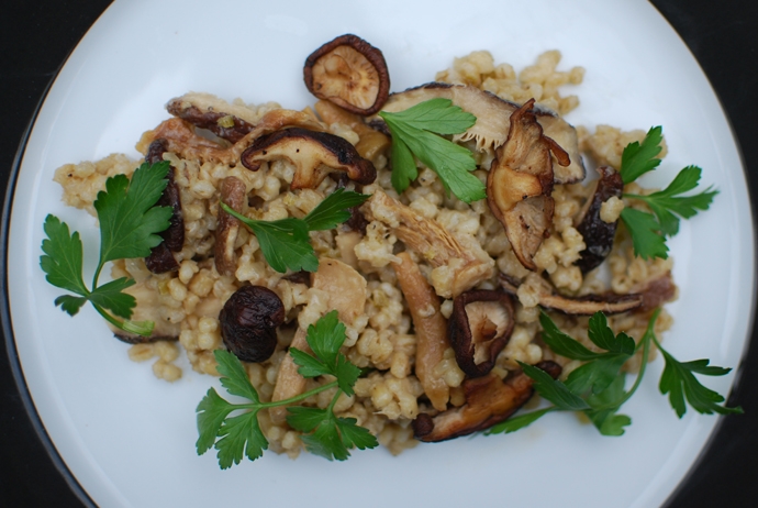 Barley Mushroom Risotto