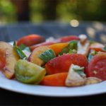 Heirloom Tomato and Peach Caprese Salad