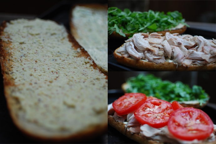 Roasted Chicken Sandwich with Fennel Mustard