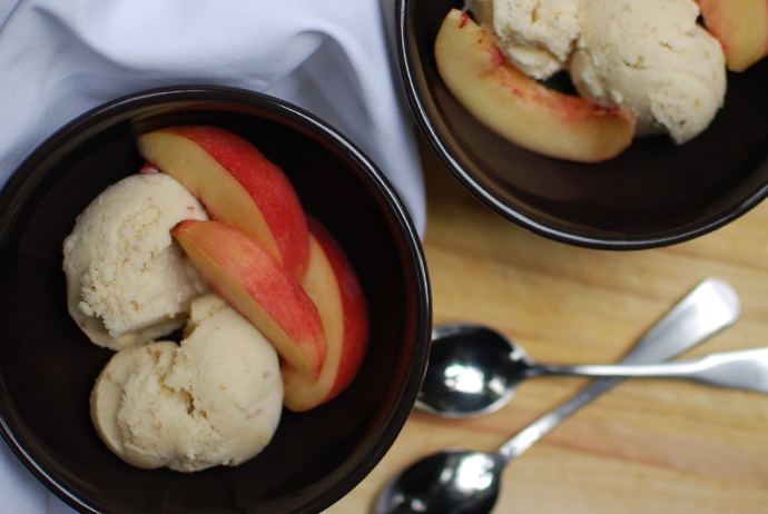 White Peach Ginger Ice Cream