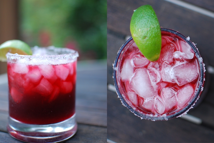 Roasted Jalapeno Blackberry Margarita