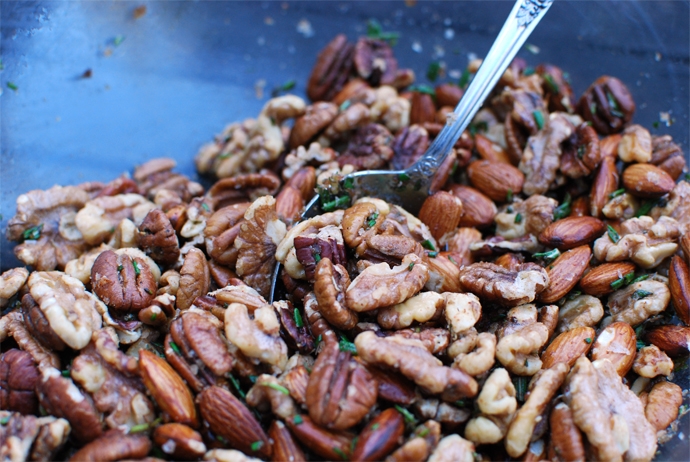 Rosemary Spiced Mixed Nuts