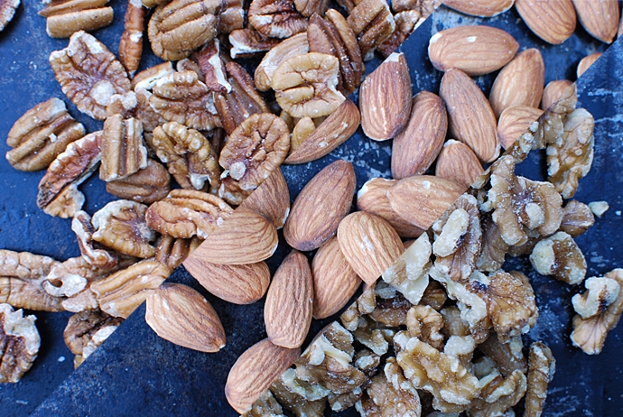 Pecans, Almonds, Walnuts