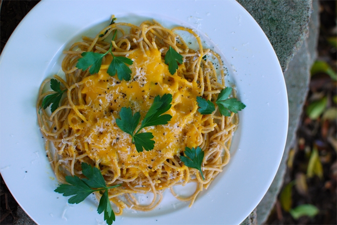 Kabocha and Parmesan Pasta