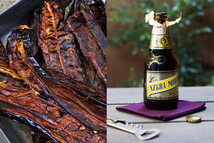 Roasted Chiles and Dark Beer