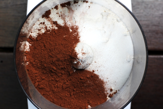 Cocoa Powder, Sugar, Flour