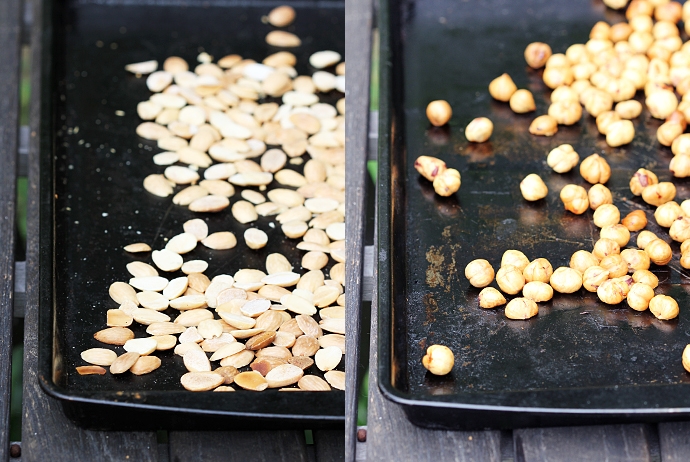 Toasted Hazelnuts and Almonds