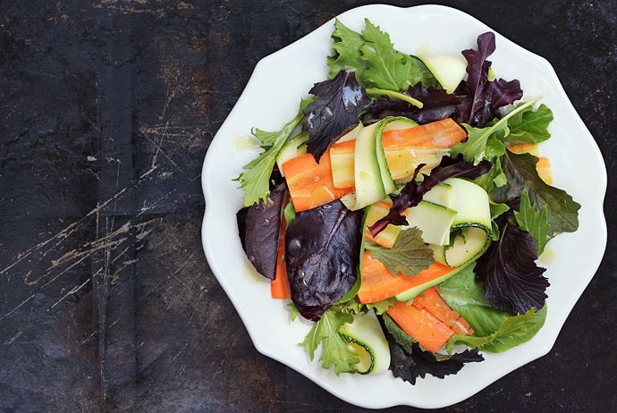 Summer Salad with Vanilla Vinaigrette