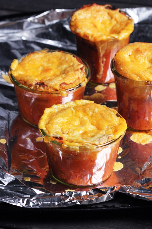 Roasted Tomato Soup with Broiled Cheddar