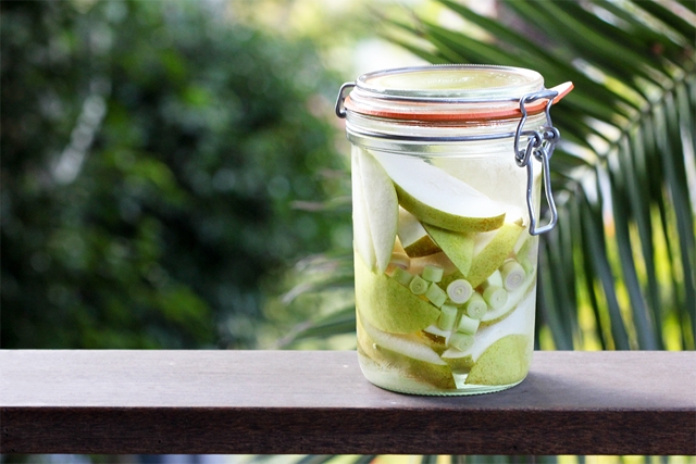 Pear and Lemongrass Infused Vodka