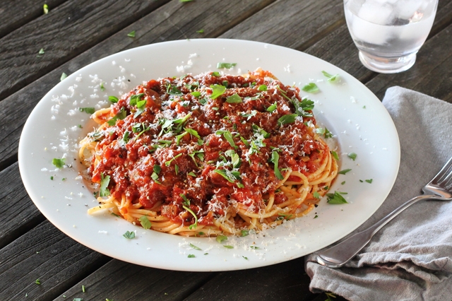 Spaghetti and Tomato Sauce