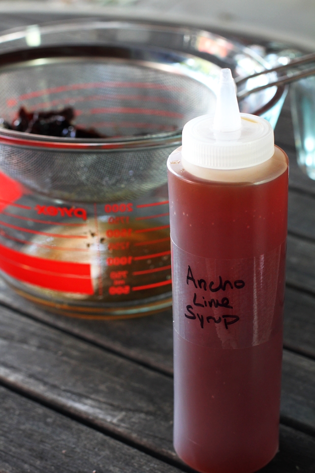 Ancho Chile Lime Syrup