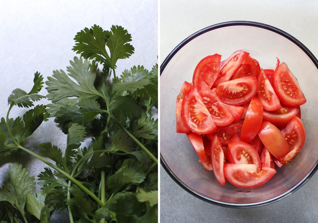 Tomatoes and Cilantro