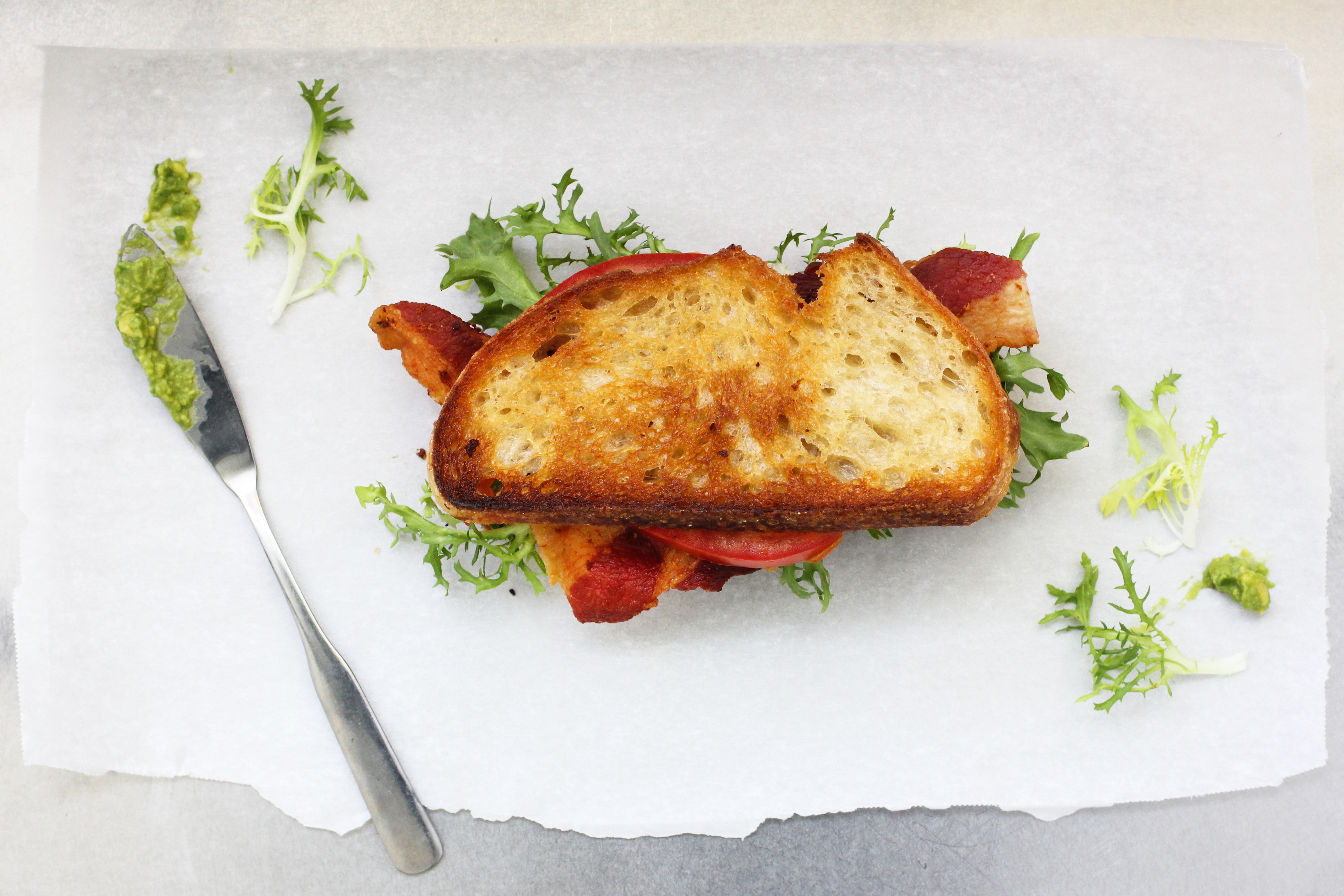 BLT with Avocado Spread