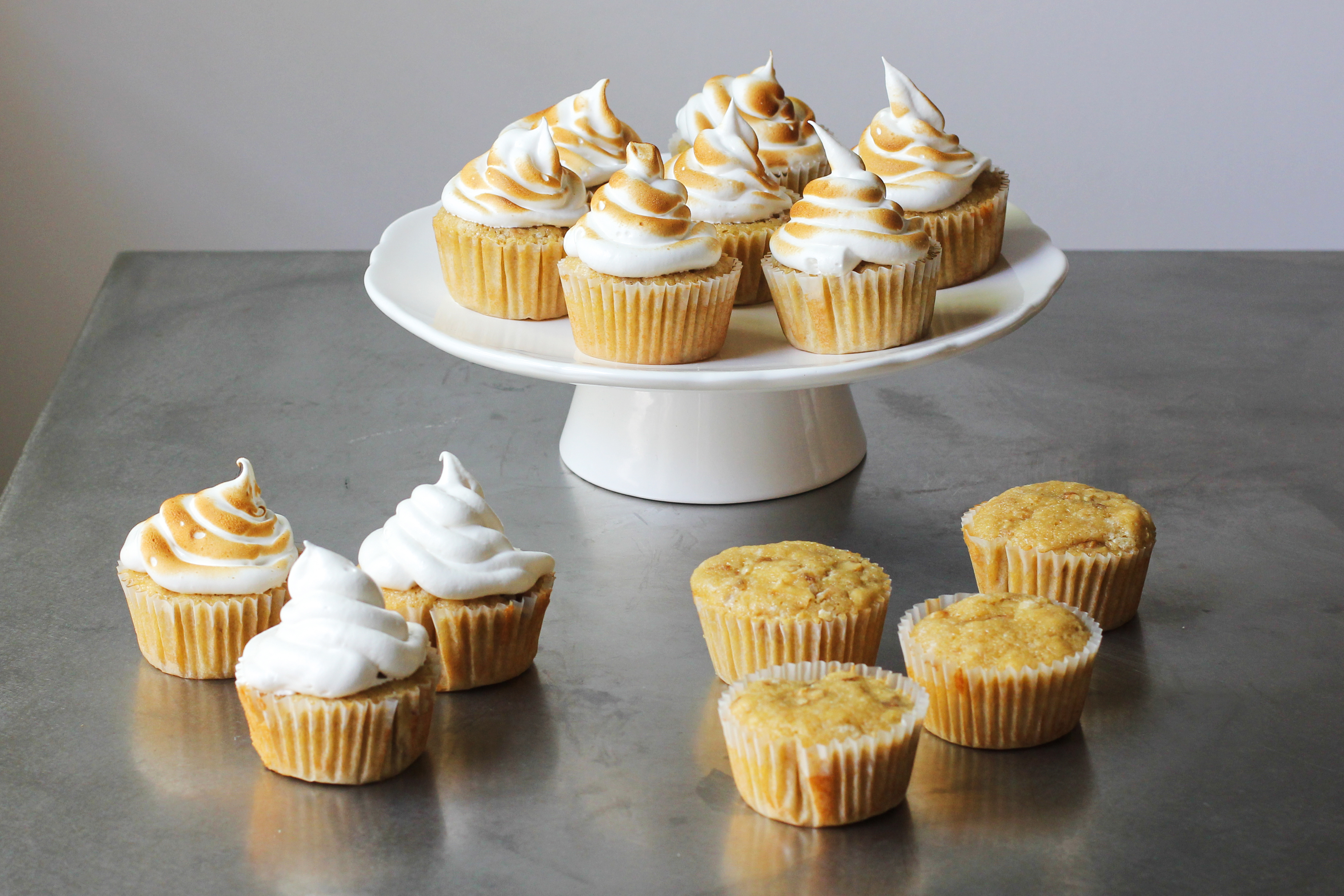 maple cupcakes with toasted marshmallow frosting