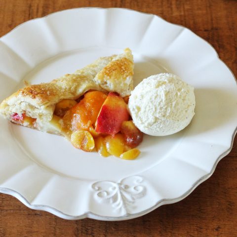 Stone Fruit Galette Slice