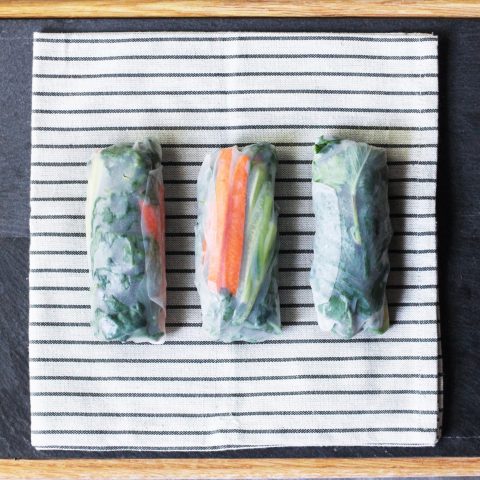 Kale and Avocado Summer Rolls