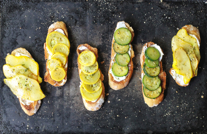 Zucchini Crostini