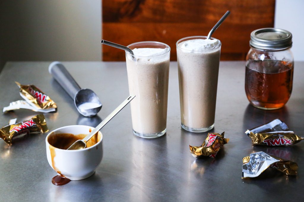 Vanilla Bourbon Frozen Milkshake Cocktail