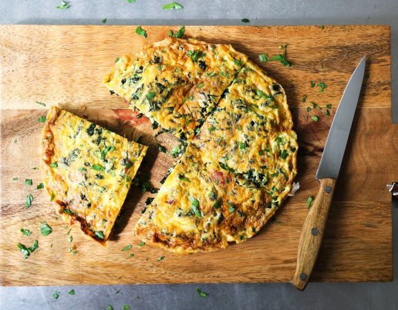 Kale and Bacon Frittata