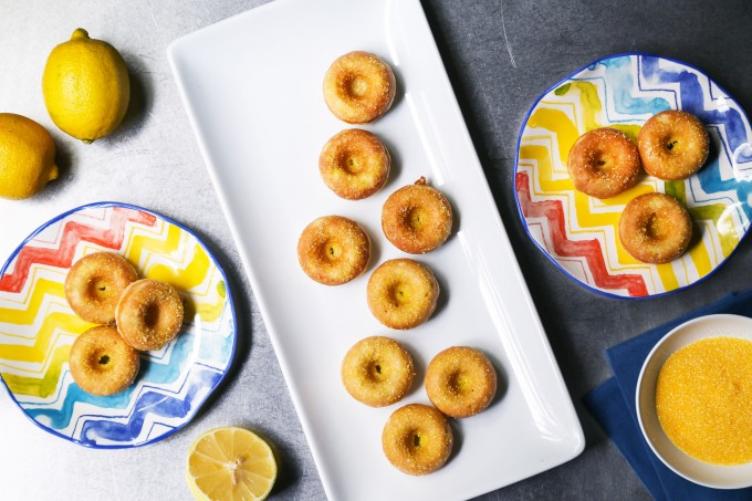 Sparkling Lemon Doughnuts