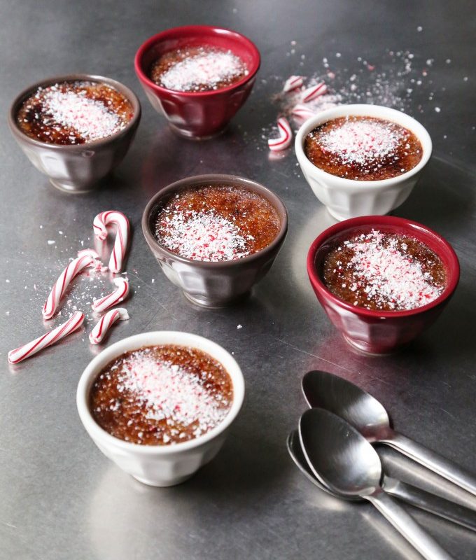 Chocolate Peppermint Creme Brulee