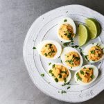 Chile Garlic Deviled Eggs