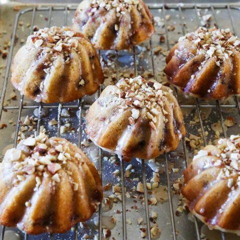 Fig Cakes with Vanilla Glaze