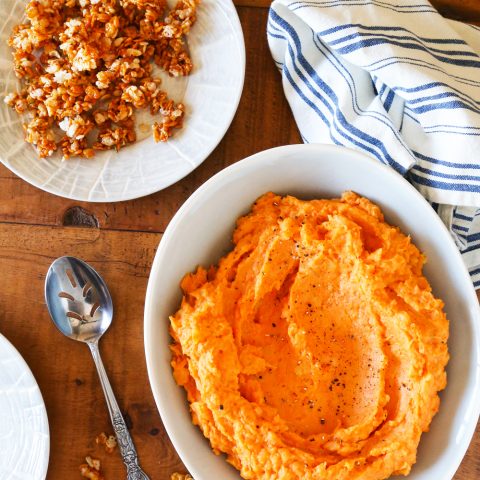 Mashed Sweet Potatoes with Rice Krispie Topping-22