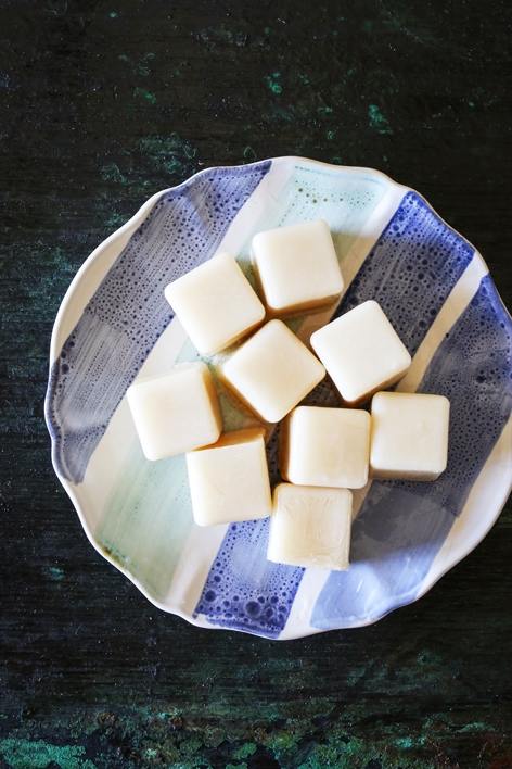 Almond Milk Ice Cubes