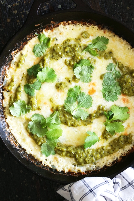 Roasted Poblano Queso Fundido