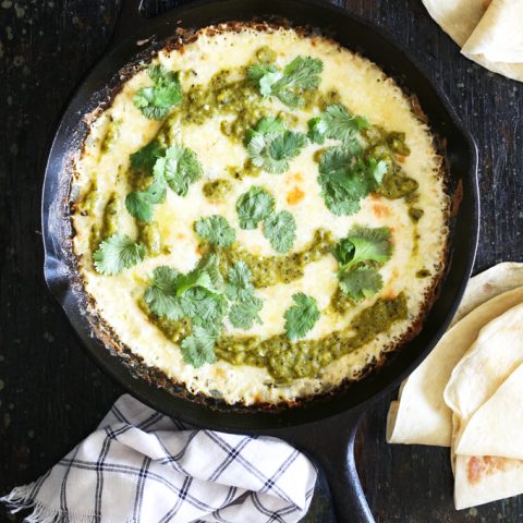 Roasted Poblano Queso Fundido