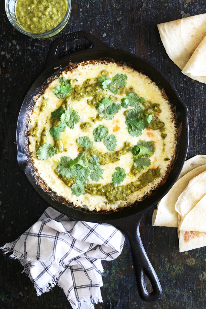 Roasted Poblano Queso Fundido