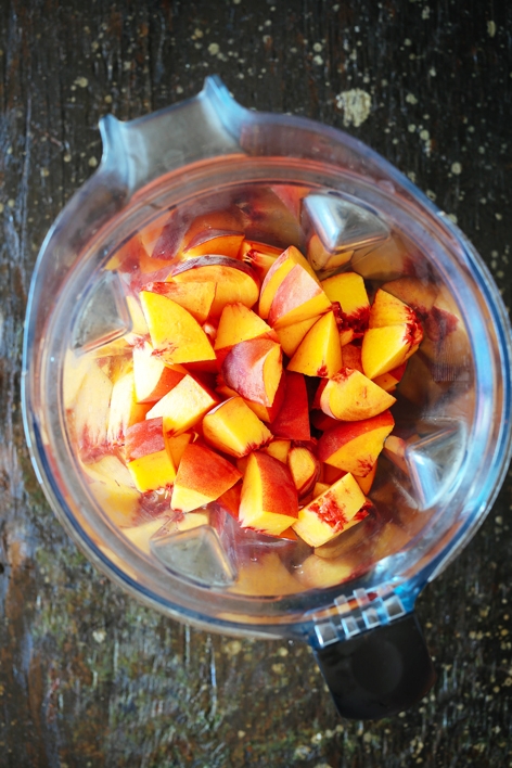 Blender Chopped Peaches