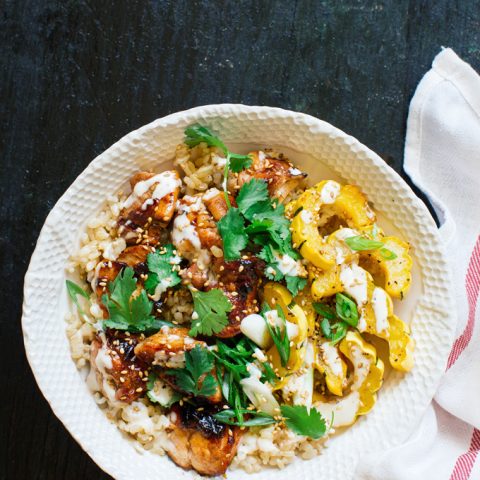 Honey Sriracha Chicken Bowl