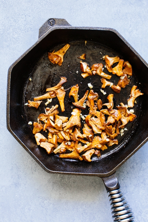 Sauteed Chanterelle Mushrooms