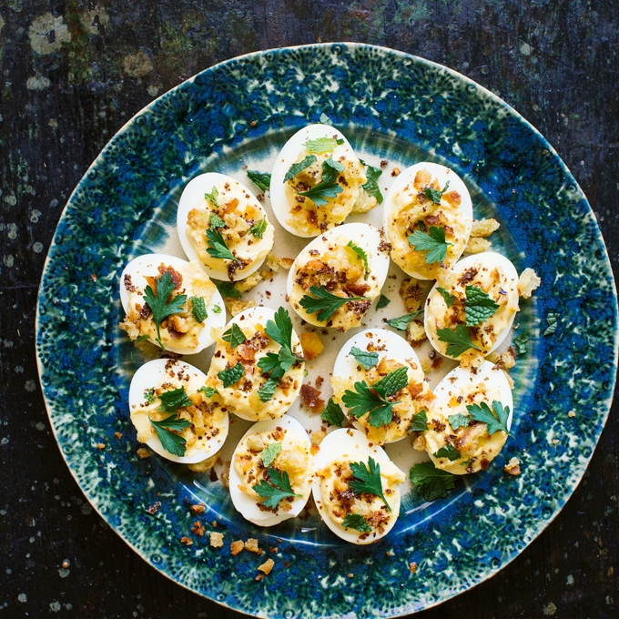 Falafel Spiced Deviled Eggs