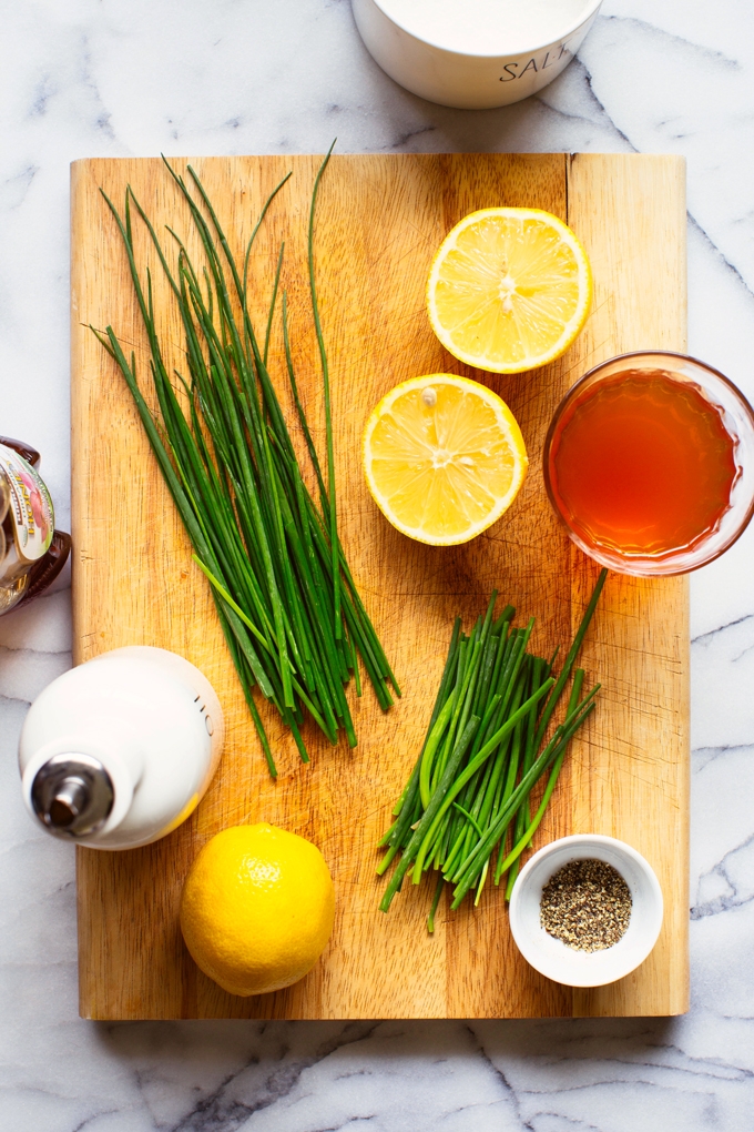 Chive Vinaigrette Ingredients