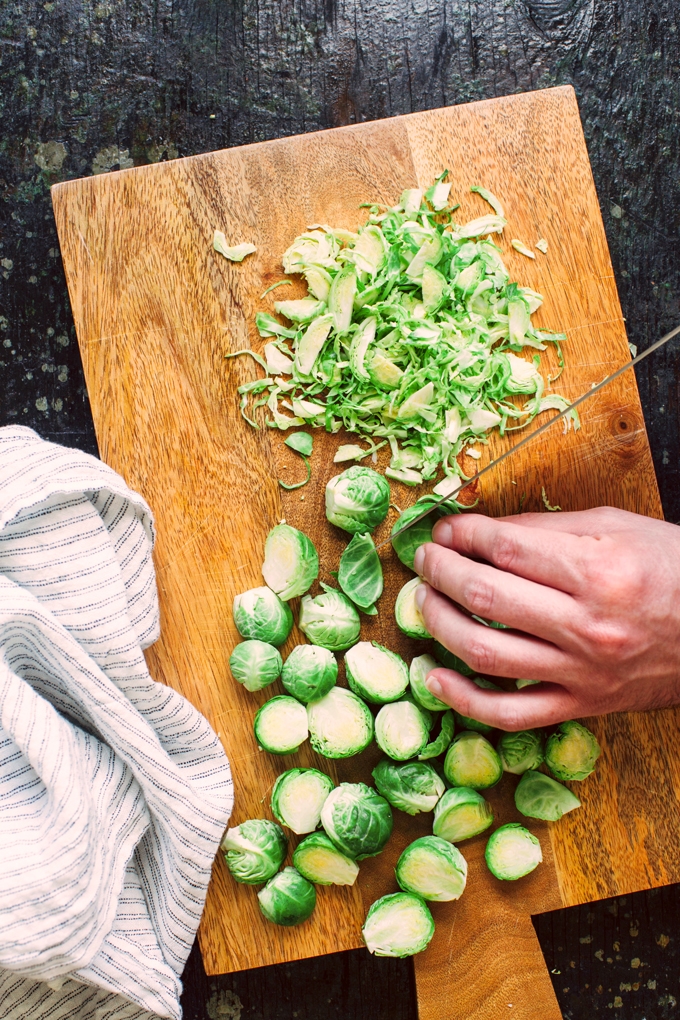 Shredding Brussels Sprouts