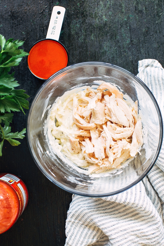 Buffalo Chicken Dip Process