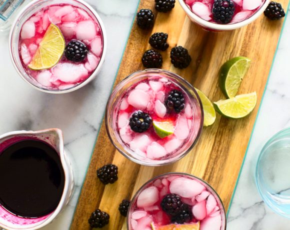 Blackberry Hibiscus Cooler Cocktail Recipe