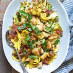 Broiled Zucchini with Bacon Breadcrumbs