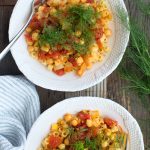 Pasta with Chickpeas, Fennel and Saffron