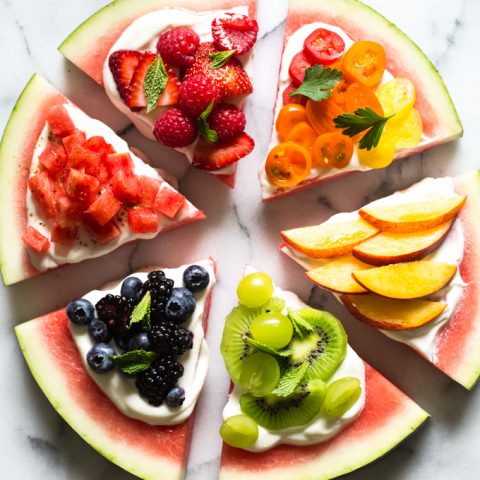 Rainbow Watermelon Pizza