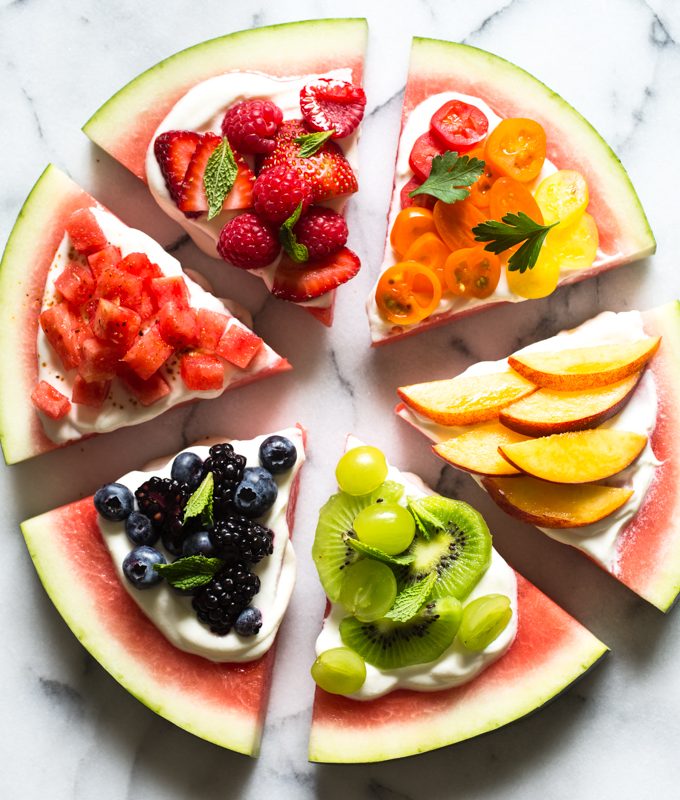 Rainbow Watermelon Pizza