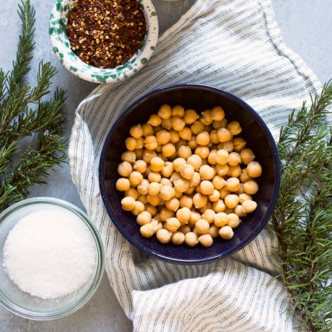 Rosemary, Red Chile and Sea Salt Roasted Chickpeas
