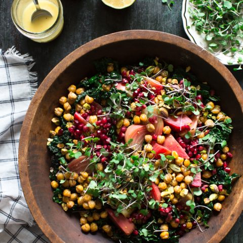 Superfood Salad with Easy Roasted Chickpeas Recipe